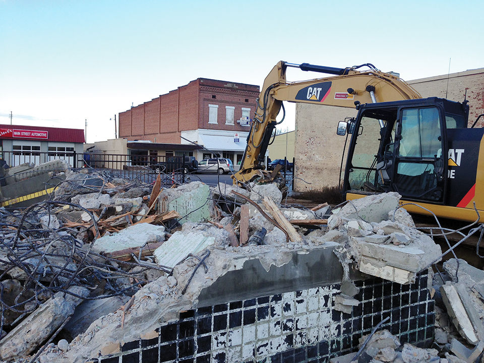 Historic Goodman Oil building demolished